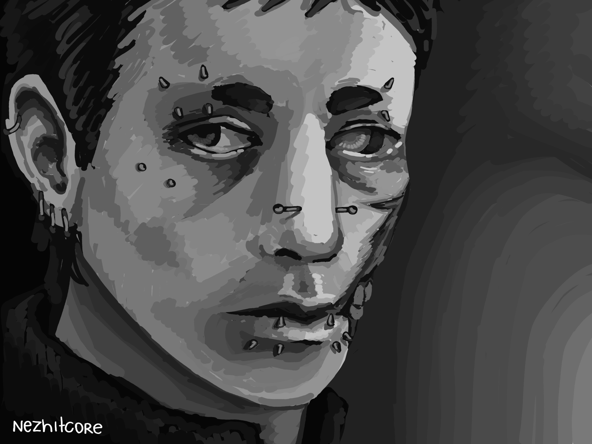 nikolai animated bust-up
